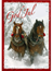 Julsläde hästar i snö
