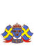 Kylskåpsmagnet flaggor Sweden