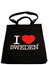 Textilväska I love Sweden