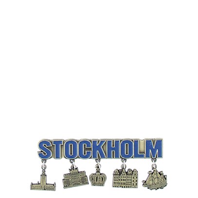 Kylskåpsmagnet Stockholm hängen