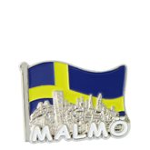 Kylskåpsmagnet Malmö siluett