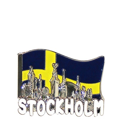 Kylskåpsmagnet Stockholm siluett