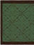 Smådukar Grön Julslinga 35x35 cm