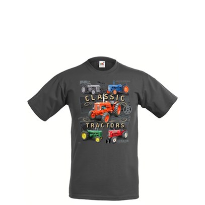 T-shirt Classic Tractors grå XL
