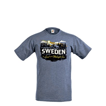T-shirt Sweden Land of the Midnight Sun S