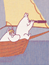 Handduk Mumintrollen Sailing