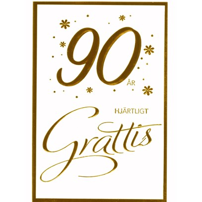 90 År Guldsiffror