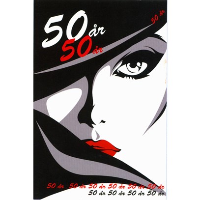 50 År Kvinnoansikte
