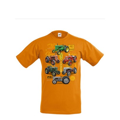 T-shirt Traktor Orange 9-11 År