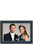 Victoria & Daniel förlovning halvbild blå ram