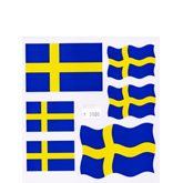 Dekaler Sverigeflaggor